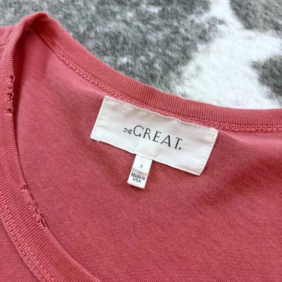 The GREAT. Ruffle Sleeve T-Shirt Dress - Picture 4 of 11